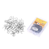 Maxbell 200pcs Barbed Fishing Hook High-Carbon Steel Fishhook Saltwater Black 9# 10#