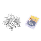 Maxbell 170pcs Fishing Hook High-Carbon Steel Barbed Fishhook Saltwater 11# 12#