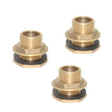 Maxbell 3pcs DN20 Water Tank Hose Water Tube Pipe Connector Adapter Tap Fittings