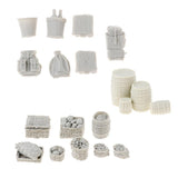 Maxbell 1/35 Military Soldier Food Supplies Basket Cask Models for Sand Table Scene