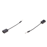Maxbell 2Pieces 3.5mm Male AUX Audio Plug Jack to USB 2.0 Female Converter Cable