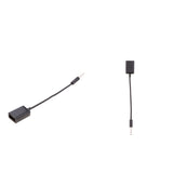 Maxbell 2Pieces 3.5mm Male AUX Audio Plug Jack to USB 2.0 Female Converter Cable