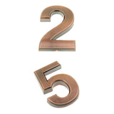 Maxbell 2pcs Copper Plastic Self-Adhesive Sticky Home Hotel Office Door Number Sign