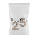 Maxbell 2pcs Copper Plastic Self-Adhesive Sticky Home Hotel Office Door Number Sign