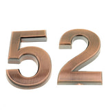 Maxbell 2pcs Copper Plastic Self-Adhesive Sticky Home Hotel Office Door Number Sign