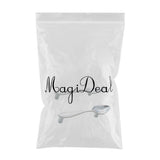 Maxbell 2pcs Creative Spoon Shaped Pull Handle Kitchen Cabinet Cupboard Knob Chrome