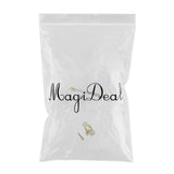 Maxbell 2pcs Acrylic Door Pulls Knob Drawer Cabinet Cupboard Handle Hardware Gold