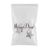 Maxbell 2x Wooden Tassel Pendant Bed Net Curtain Tieback Hanging Ornament  Pink Star