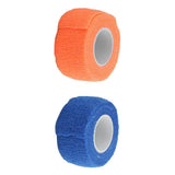 Maxbell 2 Pieces 2.5cm First Aid Strap Self-Adhesive Roll Wrap Bandage Gauze Tape 02