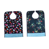 Maxbell 2 Pieces Reusable Adult Bib Mealtime Cloth Protector Disability Aid Apron 02