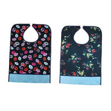 Maxbell 2 Pieces Reusable Adult Bib Mealtime Cloth Protector Disability Aid Apron 02