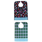 Maxbell 2 Pieces Reusable Adult Bib Mealtime Cloth Protector Disability Aid Apron 05