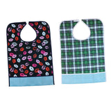 Maxbell 2 Pieces Reusable Adult Bib Mealtime Cloth Protector Disability Aid Apron 05
