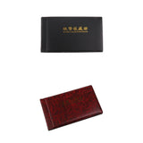 Maxbell Banknote Currency Collection Album Paper Money Pocket 30 Pages Wine Red&Blue