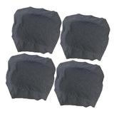 Maxbell 4Pcs Waterproof Stretch Dining Chair Cover Wedding Banquet Party Grey