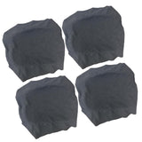 Maxbell 4Pcs Waterproof Stretch Dining Chair Cover Wedding Banquet Party Grey