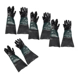 Maxbell 4 Pairs of 60cm Replacement Labour Protection Gloves For Sand Blasting