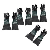 Maxbell 4 Pairs of 60cm Replacement Labour Protection Gloves For Sand Blasting