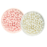 Maxbell 1000 Pieces 6mm Round Imitation Pearl Loose Spacer Beads DIY Jewelry Crafts
