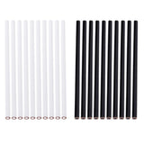 Maxbell 20Pcs White Black China Marker Wax Pencil Non Toxic Glass Metal Wood Fabric