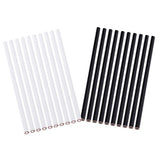 Maxbell 20Pcs White Black China Marker Wax Pencil Non Toxic Glass Metal Wood Fabric