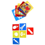 Maxbell 12 Pieces Plastic Drawing Template Stencils Ruler for Kids DIY Crafts Toys