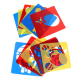 Maxbell 12 Pieces Plastic Drawing Template Stencils Ruler for Kids DIY Crafts Toys