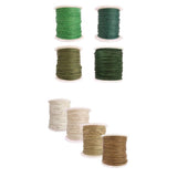 Maxbell 8 Rolls of 80 Meters Waxed Cotton Cord String Jewelry Making Accessories 1mm
