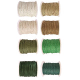 Maxbell 8 Rolls of 80 Meters Waxed Cotton Cord String Jewelry Making Accessories 1mm