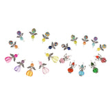 Maxbell 20 Pieces Mixed Angel Charms Pearl Acrylic Polymer Pendants Jewelry Findings