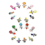 Maxbell 20 Pieces Mixed Angel Charms Pearl Acrylic Polymer Pendants Jewelry Findings