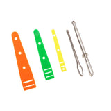 Maxbell 5pcs Assorted Bodkin Needles Threader Tweezers Elastic Threaders Guides
