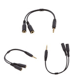 Maxbell 3 Pieces 3.5mm Splitter Mic And Audio Male to Female Adapter for PS4  PC