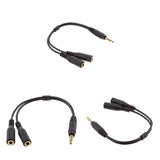 Maxbell 3 Pieces 3.5mm Splitter Mic And Audio Male to Female Adapter for PS4  PC