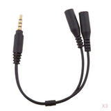 Maxbell 3 Pieces 3.5mm Splitter Mic And Audio Male to Female Adapter for PS4  PC