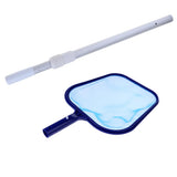 Maxbell Swimming Pool Spa Cleaning 12" Leaf Skimmer Net Aluminum Telescopic Pole 39"