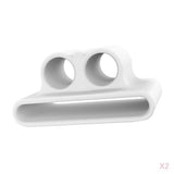 Maxbell 2 XSilicone Case Belt Holder Portable Anti-lost Strap for Apple AirPod White