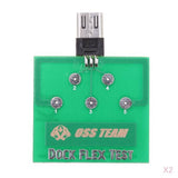 Maxbell 2 X Micro USB 5 Pin PCB Board for Android Battery Charging Dock Flex Test