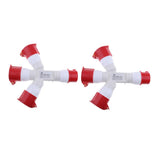 Maxbell 2pcs 380V 16A 5Pin Industrial Site Plug Socket Weatherproof IP44 1015 3P+N+E