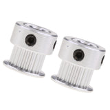 Maxbell 2Pcs 2GT 20T 5mm Bore Aluminum Pulley Gear Wheel for 3D Printer Timing Belt