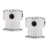 Maxbell 2Pcs 2GT 20T 5mm Bore Aluminum Pulley Gear Wheel for 3D Printer Timing Belt