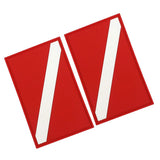 Maxbell 2Pack Scuba Diving Diver Down Flag Patch Badge for Backpack Gear Bag Jacket