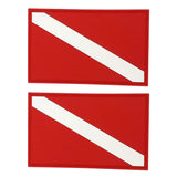 Maxbell 2Pack Scuba Diving Diver Down Flag Patch Badge for Backpack Gear Bag Jacket
