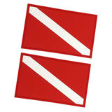 Maxbell 2Pack Scuba Diving Diver Down Flag Patch Badge for Backpack Gear Bag Jacket