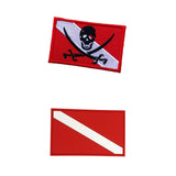 Maxbell 2 Pieces Scuba Diving Dive Diver Down Flag Patch Badge for Backpack Gear Bag