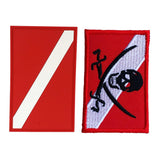 Maxbell 2 Pieces Scuba Diving Dive Diver Down Flag Patch Badge for Backpack Gear Bag