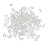 Maxbell 200Pcs Pearls Cabochon Embellishments Craft Decoration Star Bowknot Shaped