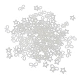 Maxbell 200Pcs Pearls Cabochon Embellishments Craft Decoration Star Bowknot Shaped