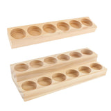 Maxbell 2 Pieces Wood Essential Oil Displaying Storage Rack Holders for 15ml Bottles