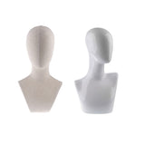 2pcs Mannequin Manikin Head Jewelry Wigs Glasses Hat Hairband Display Stand